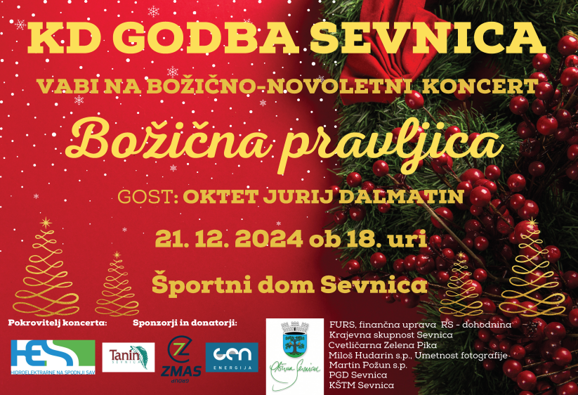 Godba Sevnica_božično-novoletni koncert 2024